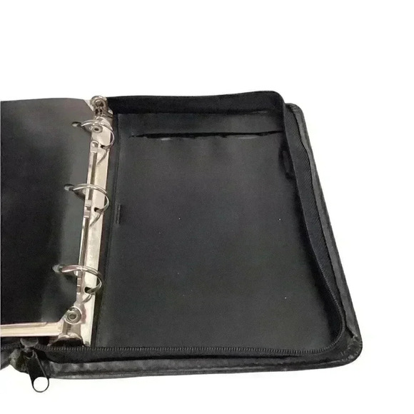 DAY RUNNER FACT CENTRE Case Panner Pages Business Card Organizer Binder Ring Zip - Picture 12 of 12